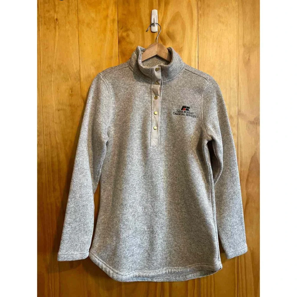 Size Medium Charles River Apparel Grey Women's Sweater & Sweatshirt - Picture 1 of 2